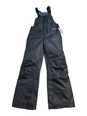 Arctix Black Kids Snow Overalls with Adjustable Straps